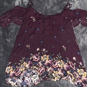 3 FOR $25 flowy cold shoulder top from francescas